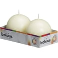 thumbnail image 1 of Bolsius Pack of 2 Ivory Ball Candles 2.75 Inch (70 mm.), 1 of 8