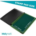 thumbnail image 3 of MaxMark Large Premium Green Ink Stamp Pad - 3.5" x 6.25" - Quality Felt Pad, 3 of 5