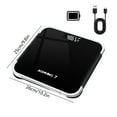 thumbnail image 2 of Dnogom Rechargeable Digital Bathroom Body Weight Scale, 10.24x10.24" Tempered Glass Scale with LCD Display for Health Fitness Tracking, 2 of 6