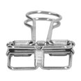 thumbnail image 2 of Small Binder Clips, Hollow Easy To Use Powerful Clamping Force Durable Metal Paper Clamps  For School, 2 of 8