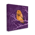 thumbnail image 3 of Stupell Industries Bold Orange Bird Sitting Purple Branches Layered Botanicals Graphic Art Gallery Wrapped Canvas Print Wall Art, Design by Verbrugge Watercolor, 3 of 7