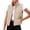 Khaki, variant on Polka Dot Cropped Puffer Vest Women Winter Lightweight Warm Quilted Padded Gilet with Pockets