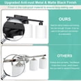 thumbnail image 2 of Luminarias de baño Dekang Black Over Mirror de 3 luces, 2 of 8