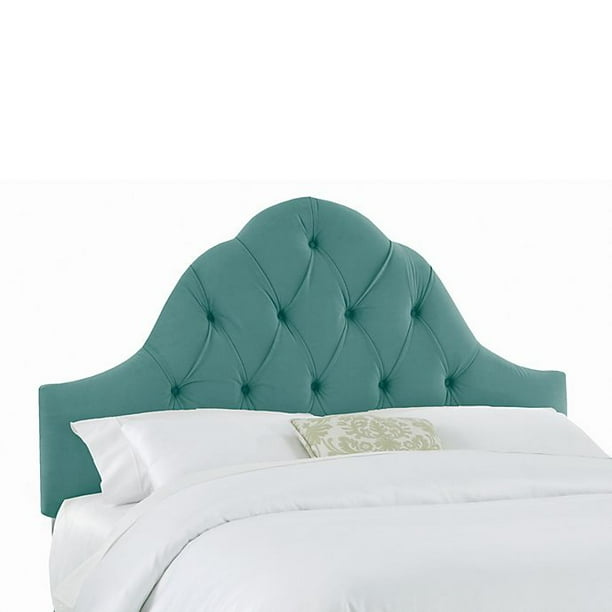 He feature of skyline button tufted headboard detail of product skyline button tufted headboard : walmart