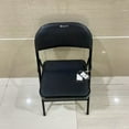 thumbnail image 4 of MaagorVita Chairs,Vinyl-Padded Metal Steel Folding, Black, 1-Pack Chair, 4 of 10