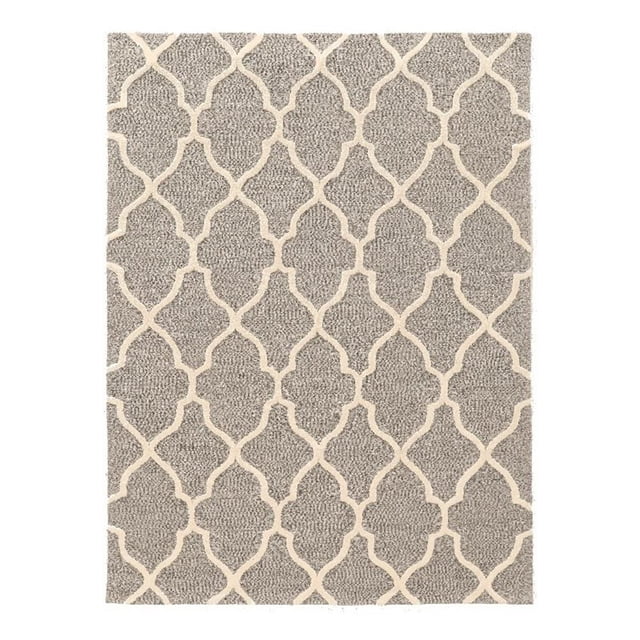 8X10 Trio Geo Grey