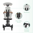 thumbnail image 4 of Evolur Cruise Rider Stroller with Canopy, Lightweight Umbrella Stroller with Compact Fold, Easy to Carry Travel Stroller - Koala Gray, 4 of 5