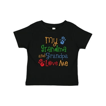 Inktastic My Grandma and Grandpa Love Me Boys or Girls Baby T-Shirt