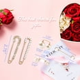 thumbnail image 5 of 5 Pcs Fashion Pearl Brooch,Sweater Shawl Clip Double Faux Pearl Brooches Waist Pants Extender Safety Pins, 5 of 7