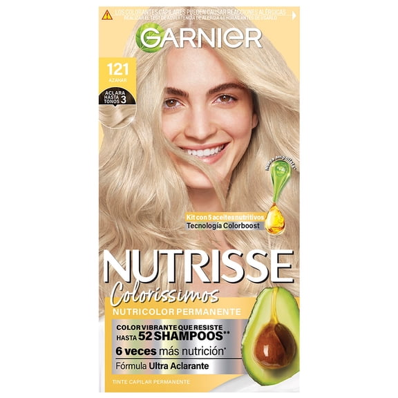 Tinte para cabello Garnier Nutrisse coloríssimos 121 azahar