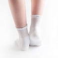 thumbnail image 5 of Doc Ortho Loose Fit Cotton Diabetic Socks for Men and Women, 12 Pairs, 1/4 Crew, 5 of 5