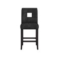 thumbnail image 3 of Weston Home Landen Faux Leather Keyhole Counter Height Stool, Set of 2, Brown, 3 of 6