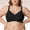 Black, variant on Bralette for Women, Full Coverage Supportive Bra Plunge V Neck Wirefree Bra Plunge V Neck No Underwire Beach Plunge V Neck Low Cut Bra Criss Cross Back Supportive Bra, Gray S