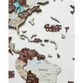 thumbnail image 4 of Enjoy The Wood 3D Wood World Map Wall Art Large Wood Wall Décor Housewarming Gift Idea Wood Wall Art World Travel Map for Home & Kitchen or Office (M, Cappuccino), 4 of 11