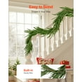 thumbnail image 6 of VEVOR Christmas Garland, 5-FT Realistic Norfolk Pine Garland, Evergreen Real Touch Artificial Faux Greenery Garlands, for Holiday Indoor Outdoor Xmas Decoration on Table, Mantel, and Fireplace, 6 of 9
