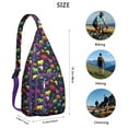 thumbnail image 3 of Waterproof Hiking Sling Backpack for Women – Lightweight Crossbody Bag with Adjustable Strap, Multipurpose Chest Bag for Travel & Outdoor Adventures – Boho Elephant Mandala Paisley Floral Design, 3 of 4