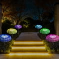 thumbnail image 7 of Solar Flower Lights Outdoor Garden Waterproof, Solar Yard Lights Decorative, 7 Color Changing Solar Powered Stake Light for Pathway Patio Lawn Christmas Decor, 2 PCS, 7 of 7