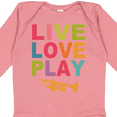 thumbnail image 4 of Inktastic Live Love Play the Trumpet Boys or Girls Long Sleeve Baby Bodysuit, 4 of 5