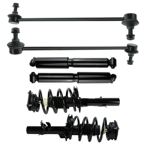 TRQ Front Rear Complete Strut Assembly Shock Sway Link Kit for Transit Connect SKA31227