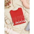 thumbnail image 3 of Slogan Paris City T Shirt  Shaped T-Shirt Women -Image by Shutterstock, Female Large, 3 of 4