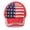 Red, variant on American Flag Rhinestone Baseball Cap Stars and Stripes Denim Adjustable Sun Hat for Women