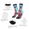 thumbnail image 3 of Fuzoiu Elephant Sits Print Kids Socks For Boys Girls,Grip Crew Socks with Non Slip,Lightweight Stretch Crew Socks,Toddlers Crew Boot Socks, 3 of 5