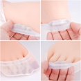 thumbnail image 5 of 6 Pairs White  Women's No Show Socks, Nylon Ultra Low Cut Non-Slip Thin Liner Socks, Invisible Socks for Flats, 5 of 6