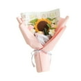 thumbnail image 2 of pstuiky Ramo de girasoles de ganchillo hecho a mano elegante arreglo floral artificial con flores de hilo degradado para decoración del hogar y bodas., 2 of 6