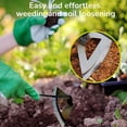 thumbnail image 3 of Azada de jardín para pala de huerto, diseño hueco endurecido totalmente de acero que garantiza durabilidad y facilidad de uso, herramienta doméstica portátil para aflojar el suelo y desmalezar sin, 3 of 5