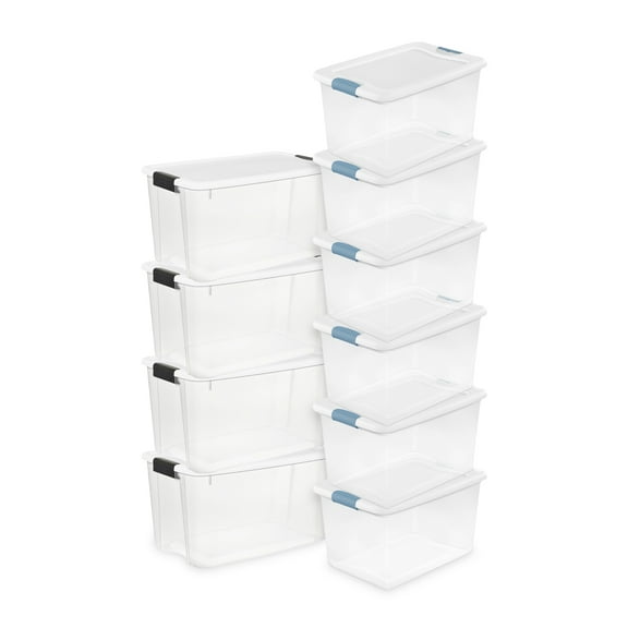 Sterilite 70 Qt Ultra Latch Storage Box (4 Pack) & 64 Qt Container (6 Pack)