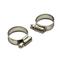RoadPro 1/2 to 1-1/4 Adjustable Metal Hose Clamps 2-Pack Hose Clamps