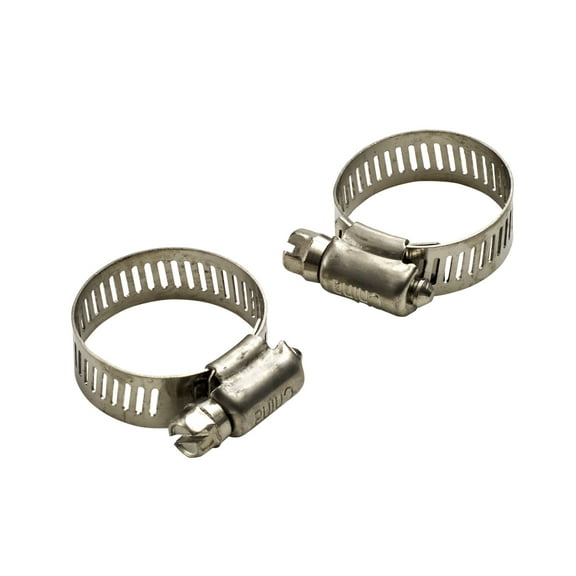 RoadPro 1/2 to 1-1/4 Adjustable Metal Hose Clamps 2-Pack Hose Clamps