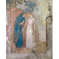 thumbnail image 2 of Redon, Odilon 26x32 Black Ornate Wood Framed with Double Matting Museum Art Print Titled - Initiation to Study, Two Young Ladies, 2 of 4