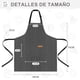 thumbnail image 2 of 4pcs Mandiles de Cocina Mujer con Bolsillo, Mandil Parrillero Hombre Ajustables, Adecuados para Chefs, Floristas, Panaderos, Manicuristas, 2 of 7
