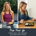 thumbnail image 3 of Bentgo Prep - 20-Piece 2-Compartment Reusable Meal Prep Containers with Lids, PFAS & BPA Free Materials, Durable, Microwave, Freezer, & Dishwasher Safe To Go Food Storage (Navy Blue), 3 of 8