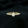 thumbnail image 4 of Rosec Jewels Lab Grown Diamond Teardrop Engagement Ring with Side Stones - 5X7 MM - EF-VS Quality, 10K Yellow Gold, US 8.50, 4 of 9