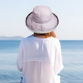 thumbnail image 6 of Bucket Sun Hat Cute Cap for Women Fashion Fold-up Brim Packable Summer Beach by Solaris, 6 of 7