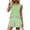 Cyan, variant on Two Piece Sets for Women Summer Casual Short Sets for Women Beach Vacation Sleeveless Tank Top Square Neck Drawstring Polka Dots Travel Outfits Orange XXXL