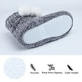 thumbnail image 5 of LORDFON Women's Chenille knitted House Slippers with Cute Pom Poms,Cozy Winter Warm Plush Lining Womens Boot Slippers Memory Foam Indoor Shoes, 5 of 7