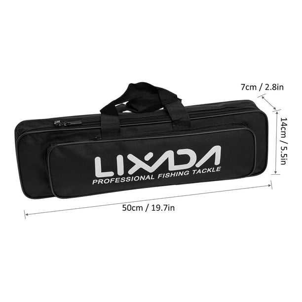 Lixada Ice Fishing Rod Reel Combo Complete Kit with Ice Skimmer Scoop and Carry Bag Lures Hooks 50cm