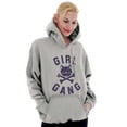 thumbnail image 3 of Girl Gang Punk Kittycat Crossbones Women Plus Size Graphic Pullover Hoodie Brisco Brands 5X, 3 of 3