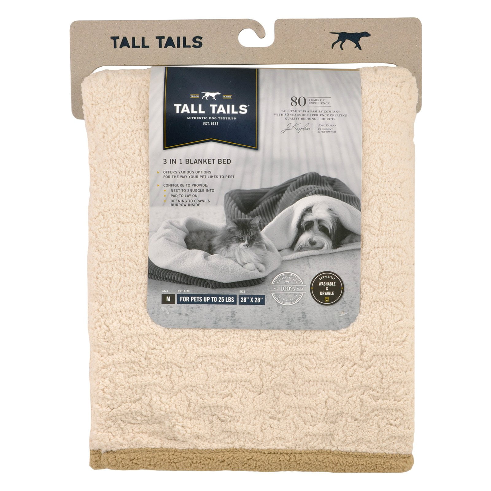Tall Tails 3in1 Burrow Dog Bed