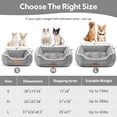 thumbnail image 4 of Cama rectangular para mascotas Zerbuger para gatos y perros, suave y lavable, gris, 4 of 7