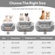 thumbnail image 4 of Cama rectangular para mascotas Zerbuger para gatos y perros, suave y lavable, gris, 4 of 7