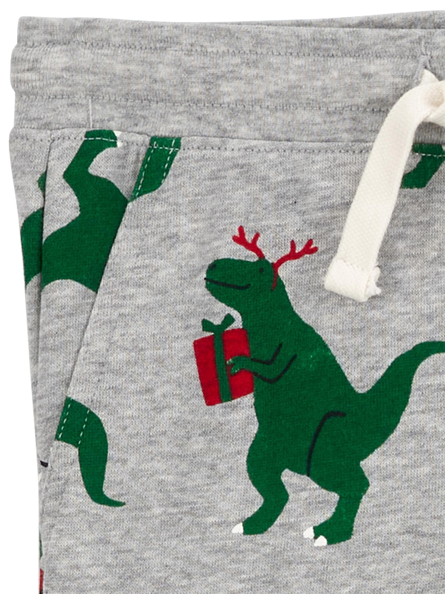 Carter's Child of Mine Toddler Boy Xmas Dino Set, 2 Piece, Sizes 12 Months - 5T