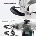 thumbnail image 3 of Stainless Steel 2 Tier Boiling Pot With Lid & Steamer - Silver, 26cm | Gas Stove & Induction Compatible - Multipurpose Cookware Pots - Dumplings Momo Steamer | Pasta & Rice Steamer, Meat Steamer, 3 of 5