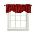 thumbnail image 4 of Winter Christmas Retro Red Pattern Window Curtain Living Room Kitchen Cabinet Tie-up Valance Curtain Rod Pocket Valance, 4 of 6