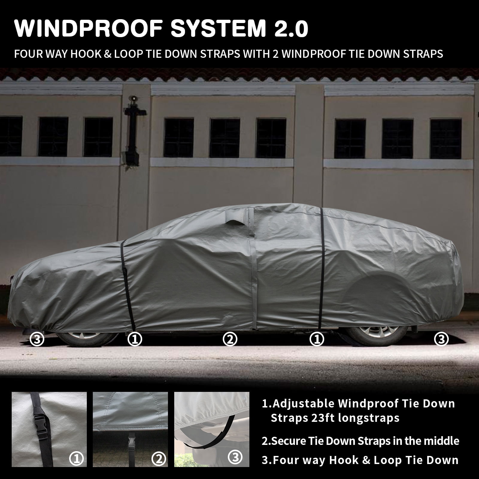 Leader Accessories Ventilation Window Basic Guard Car Cover with