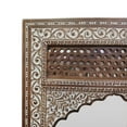 thumbnail image 5 of Wyola Traditional Handcrafted Mango Wood Carved Full Length Standing Mirror, White Washed, 5 of 7