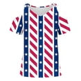 thumbnail image 2 of Camisas de Manga Corta para las Mujeres Cuello Redondo de Impresión Casual, Top de Blusa para el Hogar Y el Uso Diario, Camisa de Moda de las Cuatro Estaciones de las Mujeres, 2 of 4